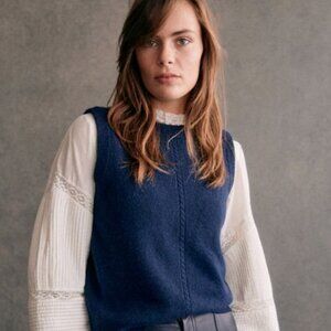 Sezane Tomi Jumper Navy - Size XXS